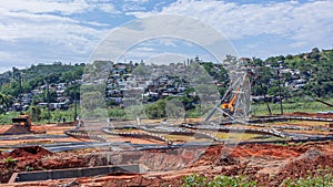 Destroyed Steel Collapsed Building Structure