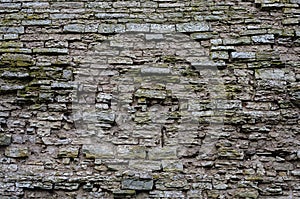 Destroyed stone wall