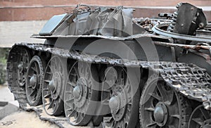 Destroyed tank