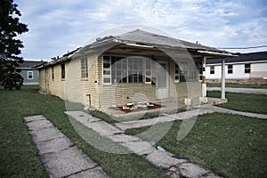 Destructed House after Hurricane Katrina photo