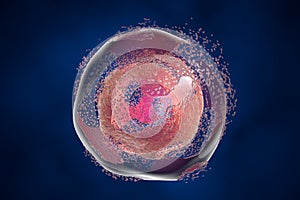 Destruction of a cell. Conceptual image