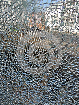 Destruction of tempered glass