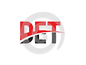 DET Letter Initial Logo Design Vector Illustration