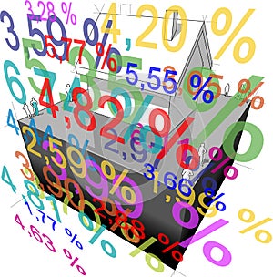 Detached house + â€œinterest rate percentageâ€œ diagram