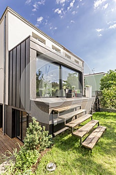 Detached house with a veranda