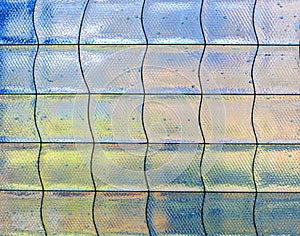 Detail of abstract glass mosaic