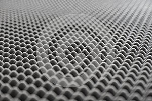 Detail of Acoustic Foam in Recording Studio