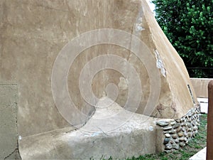 Detail, adobe architecture, Chimayo