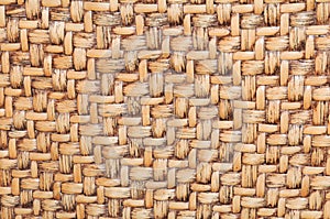 Detail of African artisan wicker texture