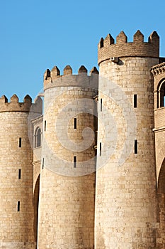 Detail of the Aljaferia Palace in Zaragoza, Spain photo