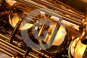 Detail of a alt saxophone