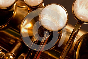 Detail of a alt saxophone