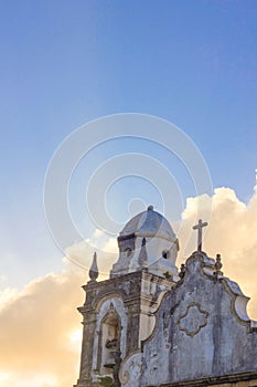 Detail of an ancient church in Olinda, Recife, Brazil