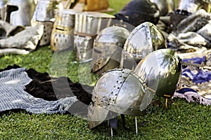 Detail of ancient medieval armor