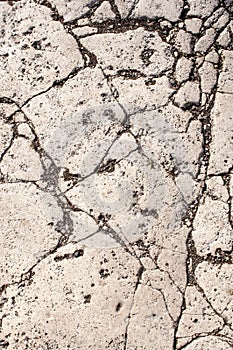 Detail of ancient stone road