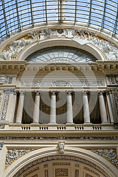 Detail with architectural building and columns. Interesting deta