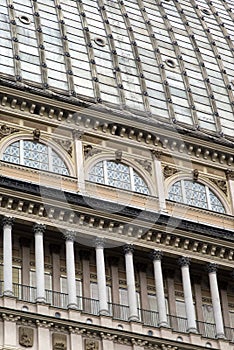 Detail of architectural building of Mole Antonelliana