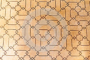 Detail of architecture at Nasrid Palaces (Palacios Nazaries) at Alhambra in Granada, Spa photo