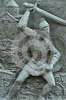 Detail on Armenian Genocide monument - Philadelphia