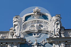 Detail of Art Nouveau building