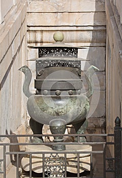Detail of artifact inside the Forbidden City Beijing