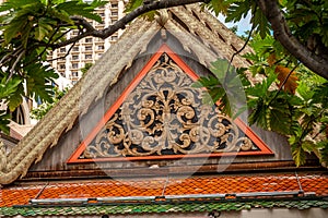 Detail of asian influenced architecture