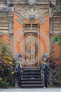 Detail of a Bali temple photo