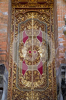 Detail of a Bali temple photo