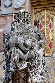 Detail of a Bali temple photo