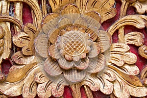 Detail of a Bali temple photo