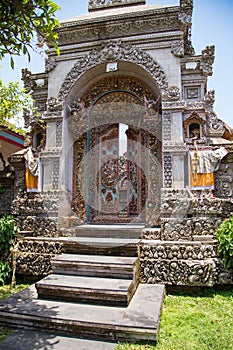 Detail of a Bali temple photo