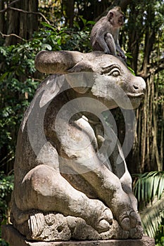 Detail of a Bali temple photo