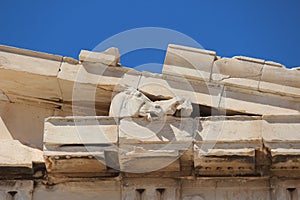 Detail of Athen`s Parthenon