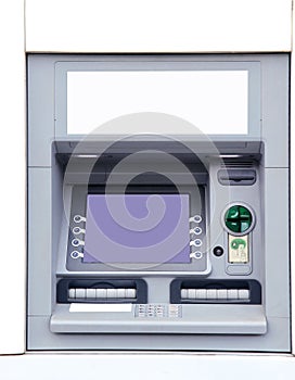 Detail of atm machine