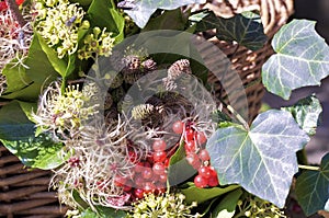 Detail of autumn wreath