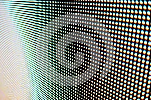 Detail of backlit pixels