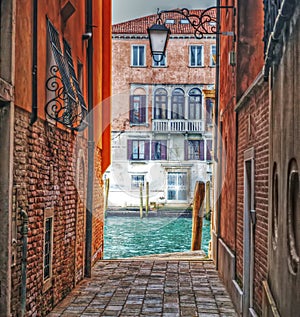 Detail of a backstreet in Venice photo