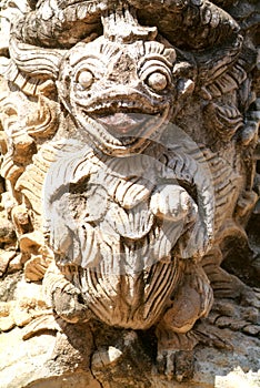 Detail of the Bagaya Monastery in the ancient city of Innwa (Ava) near Mandalay