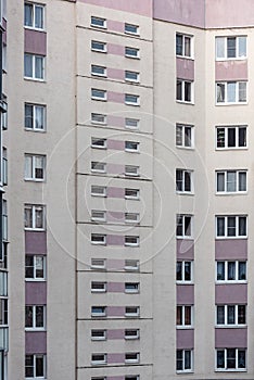 Detail of balconies in a block of the flats