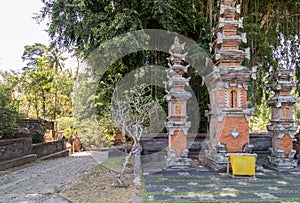 Detail of a Bali temple photo