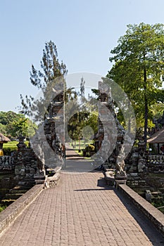 Detail of a Bali temple photo