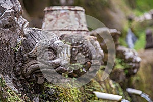 Detail of a Bali temple photo