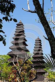 Detail of a Bali temple photo