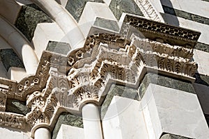 Detail of Baptistery of Pistoia - Tuscany Italy