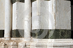 Detail of Baptistery of Pistoia - Tuscany Italy