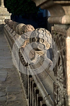 Detail of baroque architecture in Plaza Grande