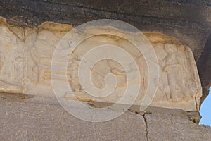 Detail, bas relief sculptures photo