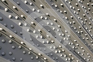 Detail of base steel bridges