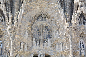 Detail of Basilica and Expiatory Church of the Holy Family
