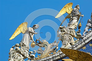 Detail of bassilica in Venice